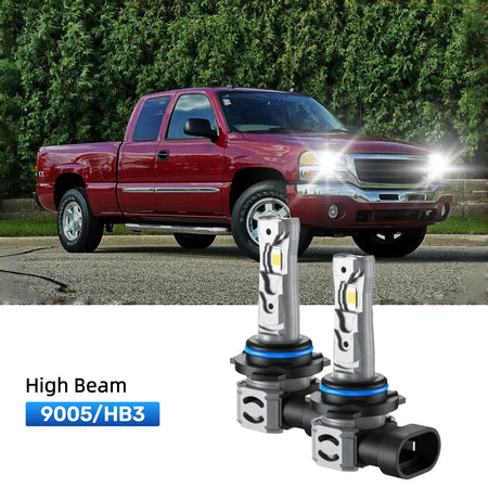 RIMTHIN 9005 LED High Beam Bulbs Fit for 2003-2004 GMC Sierra 1500