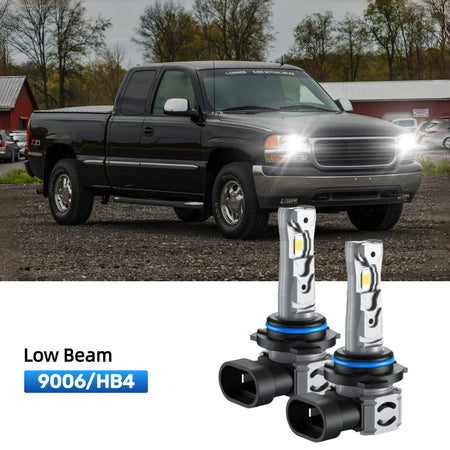 RIMTHIN 9006 LED Low Beam Bulbs Fit for 2002 GMC Sierra 1500