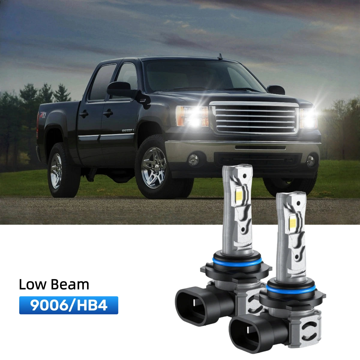 RIMTHIN 9006 LED Low Beam Bulbs Fit for 2007 GMC Sierra 1500