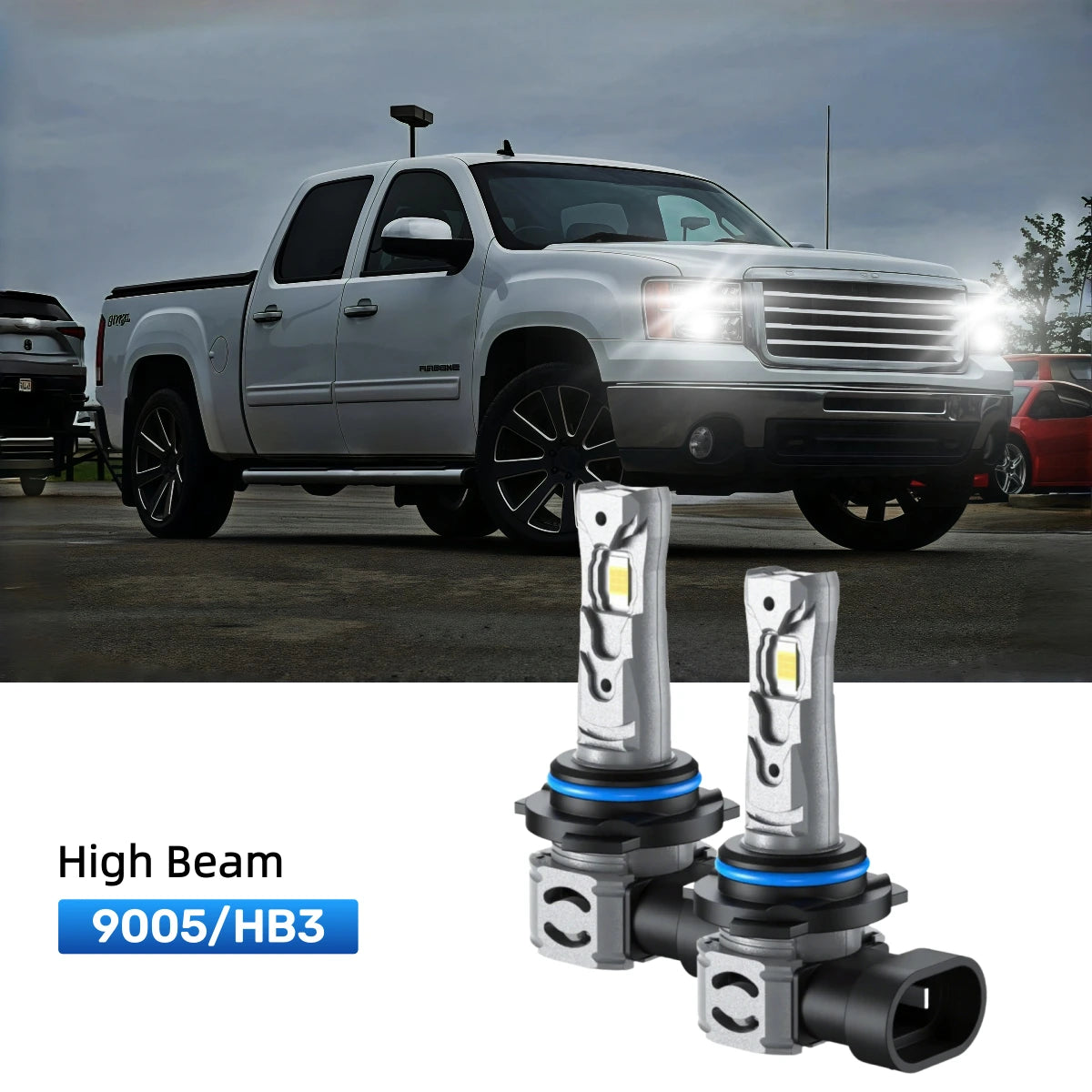 RIMTHIN 9005 LED High Beam Bulbs Fit for 2009-2013 GMC Sierra 1500