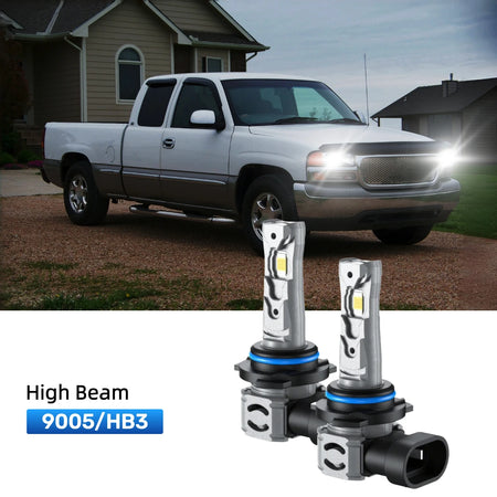 RIMTHIN 9005 LED High Beam Bulbs Fit for 1999 GMC Sierra 2500