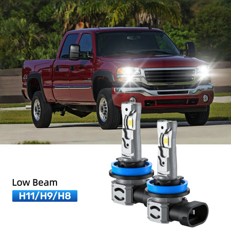 RIMTHIN H11 LED Low Beam Bulbs Fit for 2007 GMC Sierra 2500 HD