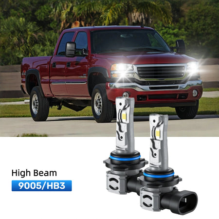 RIMTHIN 9005 LED High Beam Bulbs Fit for 2007 GMC Sierra 2500 HD