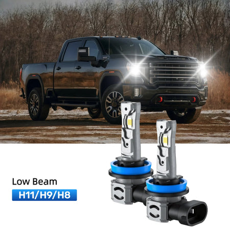 RIMTHIN H11 LED Low Beam Bulbs Fit for 2017-2020 GMC Sierra 2500 HD