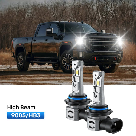 RIMTHIN 9005 LED High Beam Bulbs Fit for 2017-2020 GMC Sierra 2500 HD