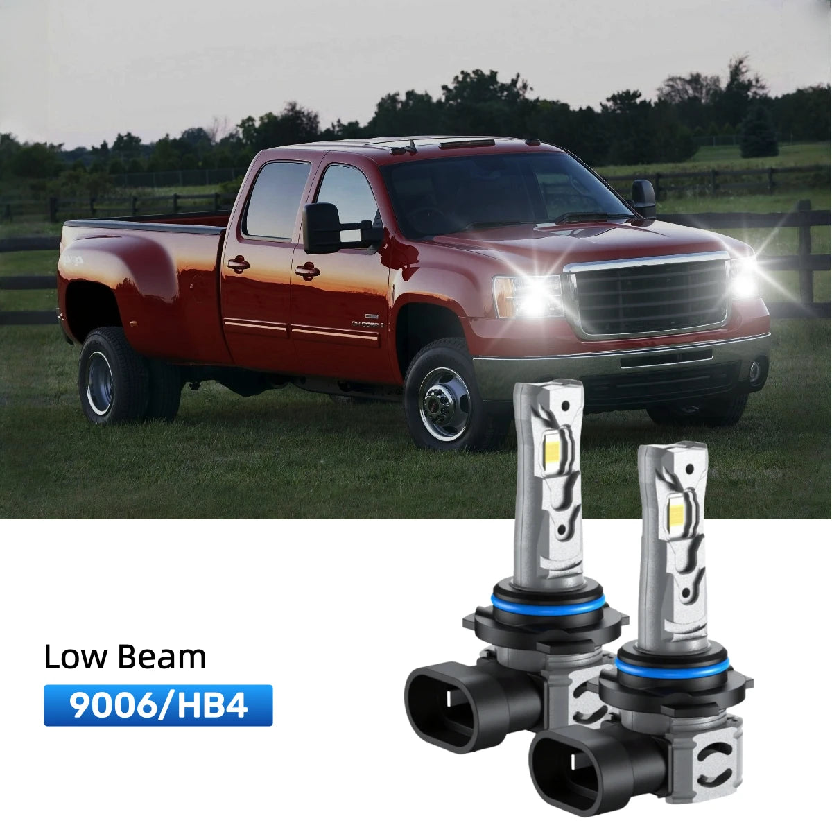 RIMTHIN 9006 LED Low Beam Bulbs Fit for 2001-2006 GMC Sierra 3500