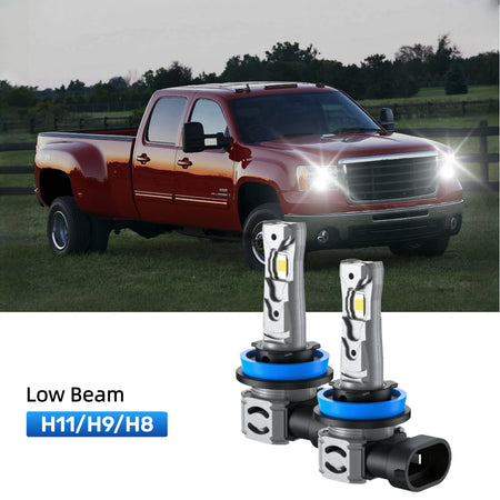 RIMTHIN H11 LED Low Beam Bulbs Fit for 2007 GMC Sierra 3500 HD