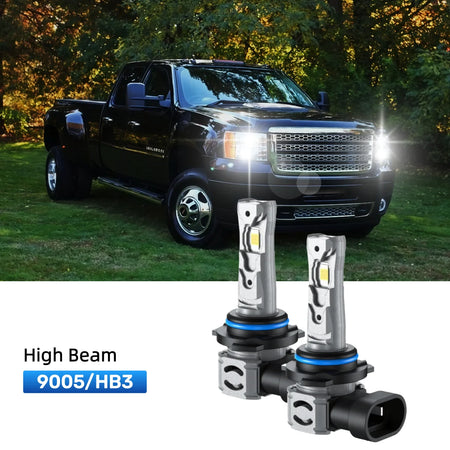 RIMTHIN 9005 LED High Beam Bulbs Fit for 2008-2014 GMC Sierra 3500 HD