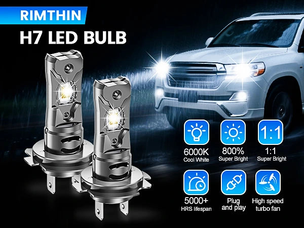 GT2 Series H7 LED Bulbs