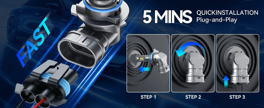 H10 LED Fog Light Bulbs Plug and Play