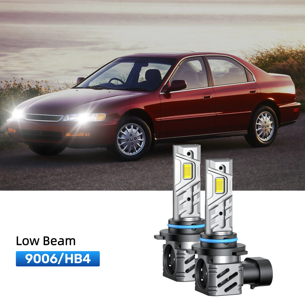 Fit for 1992-1997 Honda Accord 9005 9006 LED Headlight Bulbs | Clearer and Safer