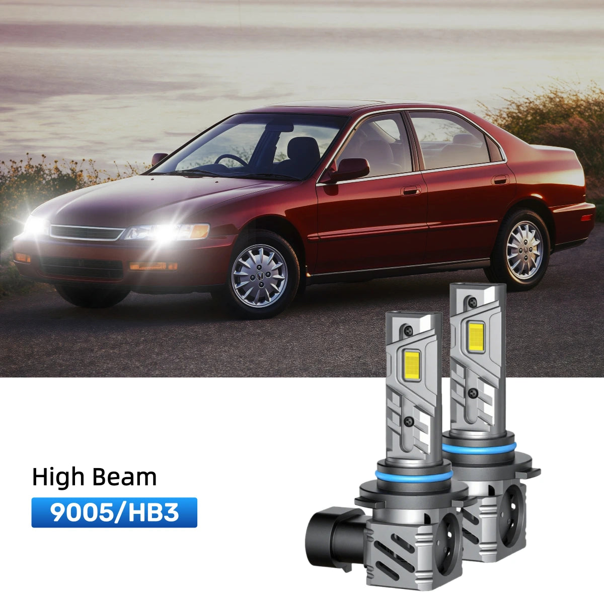 Fit for 1992-1997 Honda Accord 9005 9006 LED Headlight Bulbs | Clearer and Safer