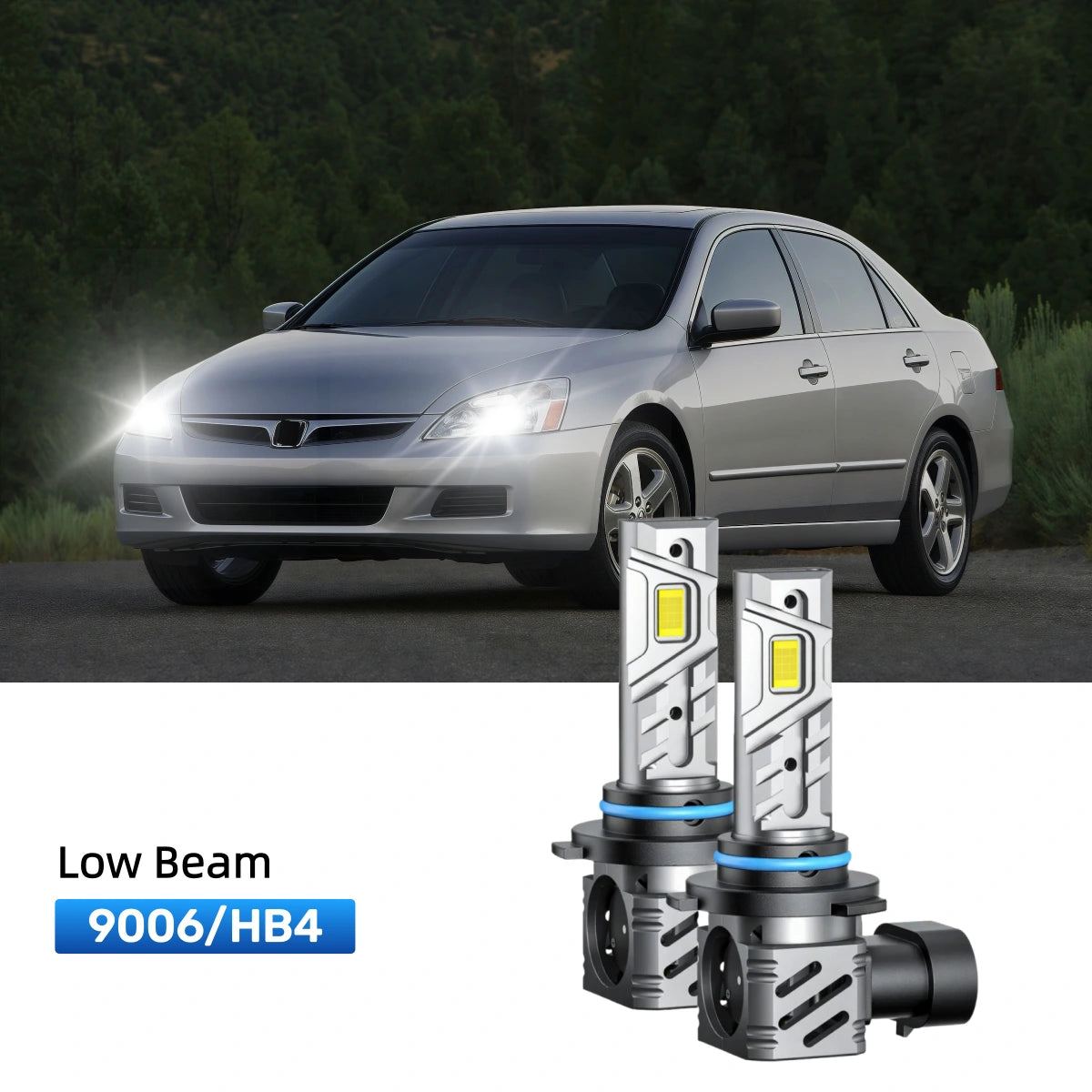 Fit for 2006-2007 Honda Accord 9005 9006 LED Headlight Bulbs | Clearer and Safer