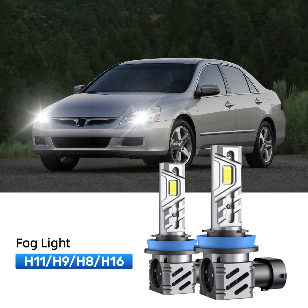 Fit for 2006-2007 Honda Accord 9005 9006 LED Headlight Bulbs | Clearer and Safer