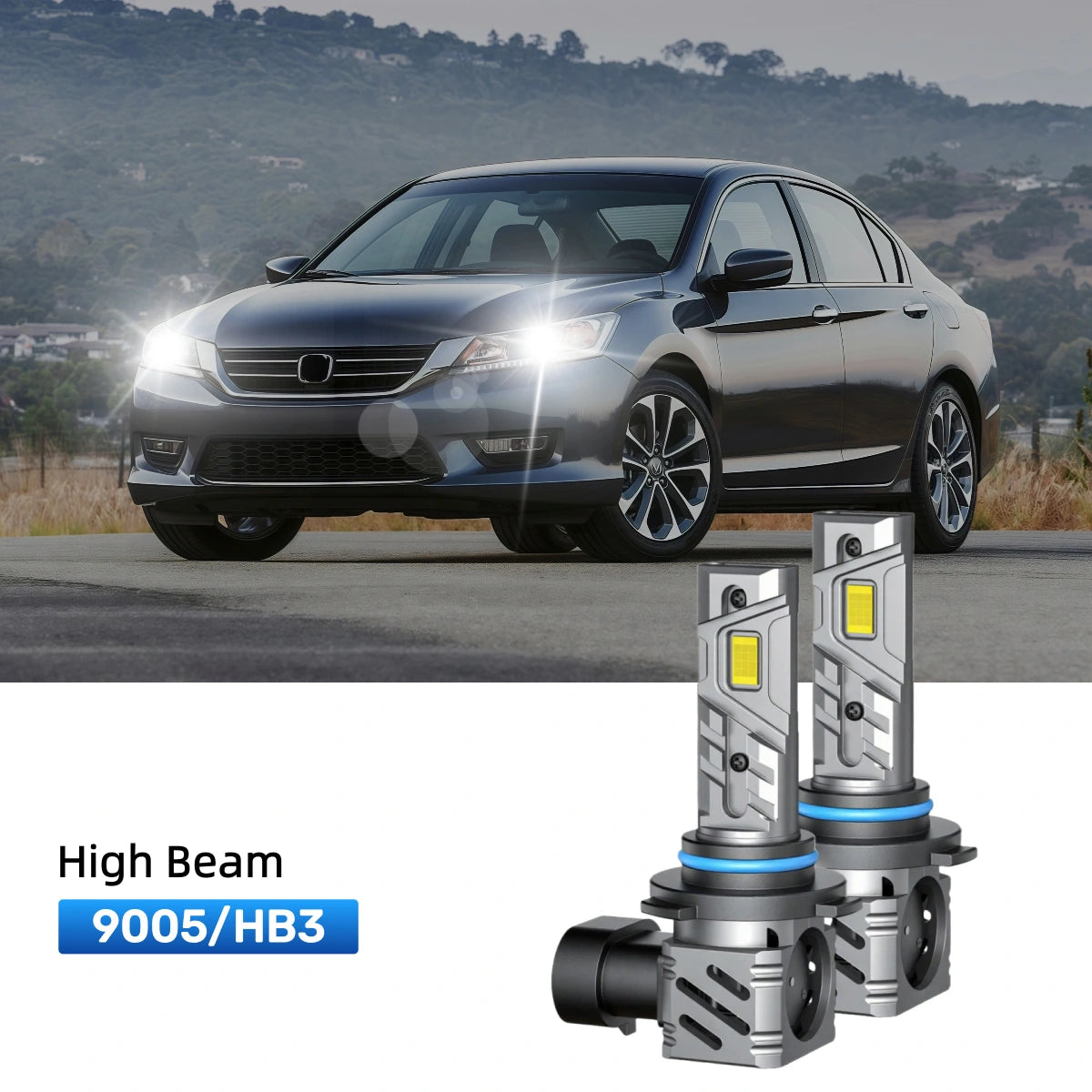 Fit for 2008-2012 Honda Accord H11 9005 LED Headlight Bulbs | Clearer and Safer