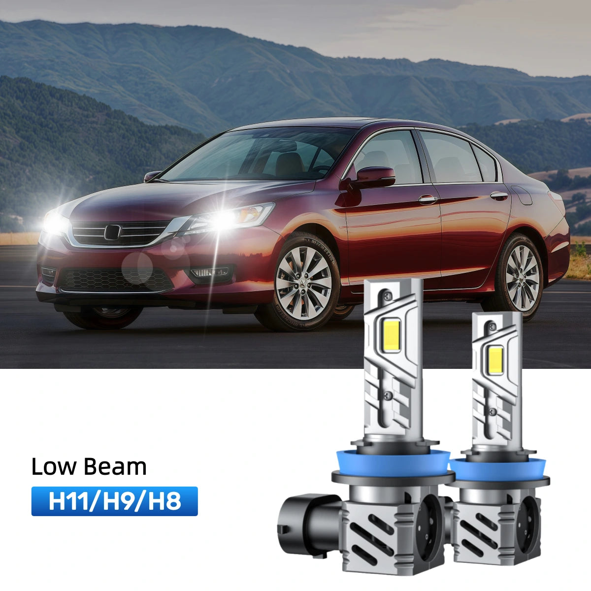 Fit for 2013 Honda Accord H11 9005 LED Headlight Bulbs | Clearer and Safer