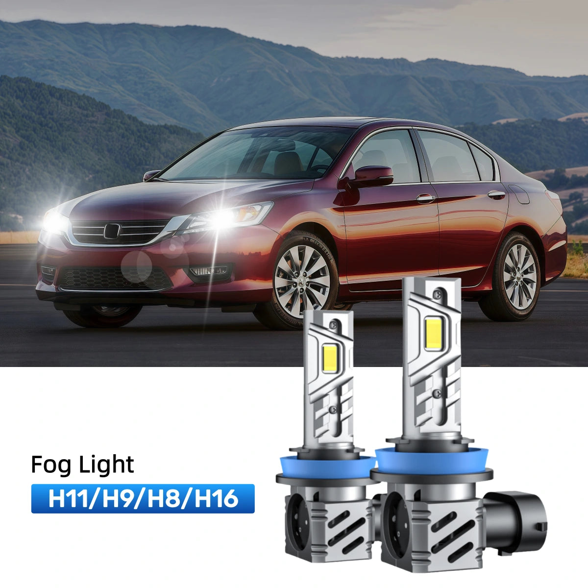 Fit for 2013 Honda Accord H11 9005 LED Headlight Bulbs | Clearer and Safer