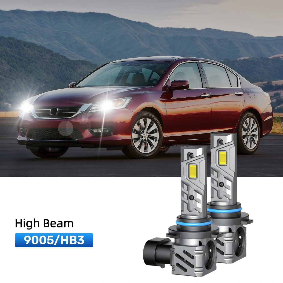 Fit for 2013 Honda Accord H11 9005 LED Headlight Bulbs | Clearer and Safer