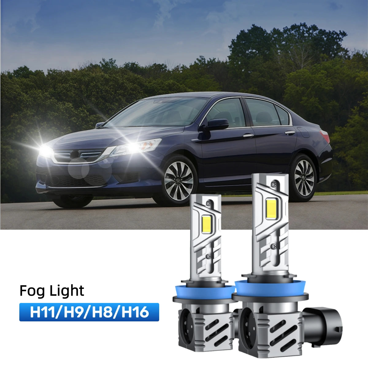 Fit for 2014-2015 Honda Accord H11 9005 LED Headlight Bulbs | Clearer and Safer