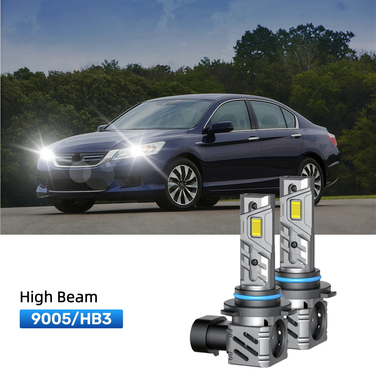 Fit for 2014-2015 Honda Accord H11 9005 LED Headlight Bulbs | Clearer and Safer