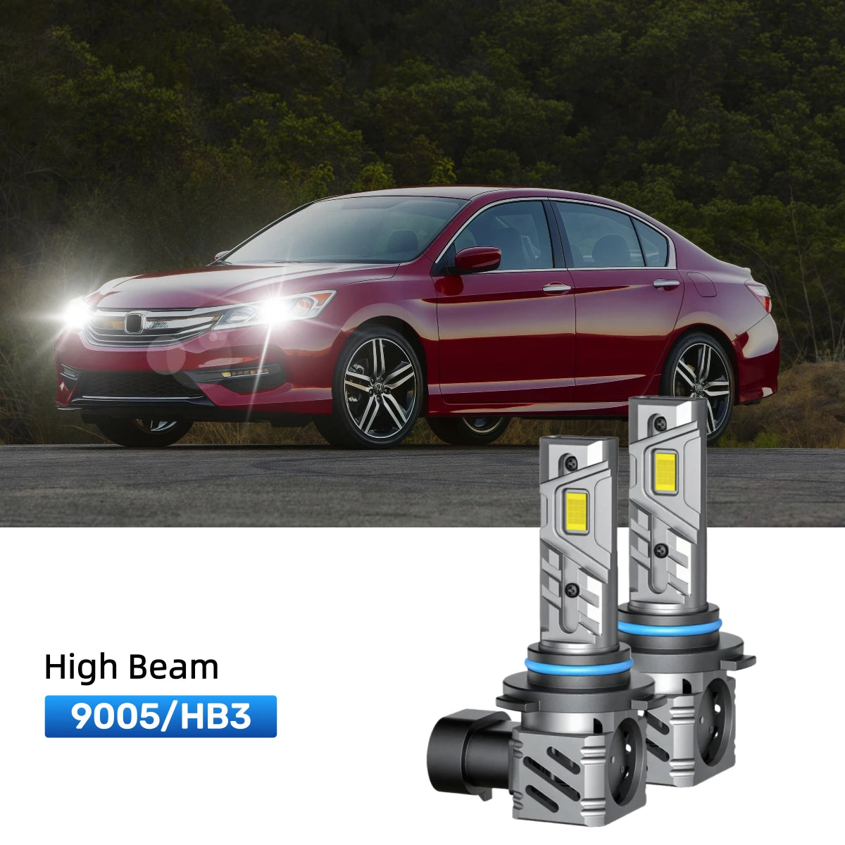 Fit for 2016 Honda Accord H11 9005 LED Headlight Bulbs | Clearer and Safer