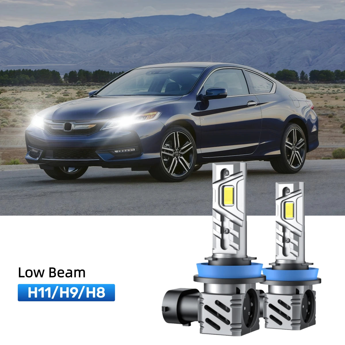 Fit for 2018 Honda Accord H11 9005 LED Headlight Bulbs | Clearer and Safer