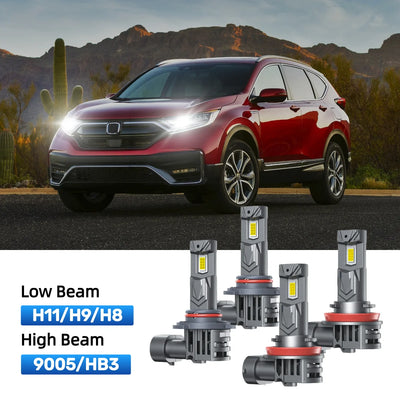 RIMTHIN H11 Low Beam and 9005 High Beam LED Bulbs Kits Fit for 2020-2022 Honda CR-V