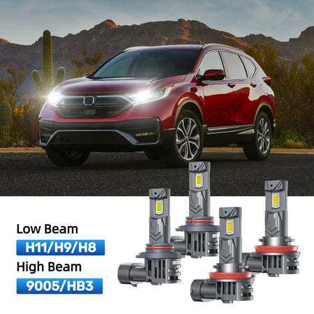 RIMTHIN H11 Low Beam and 9005 High Beam LED Bulbs Kits Fit for 2020-2022 Honda CR-V