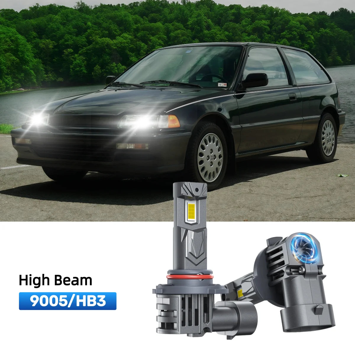 RIMTHIN 9005 LED High Beam Bulbs Fit for 1988-1991 Honda Civic