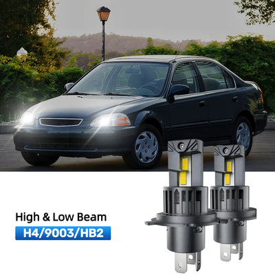 RIMTHIN H4 LED High & Low Beam Bulbs Fit for 1992-1998 Honda Civic