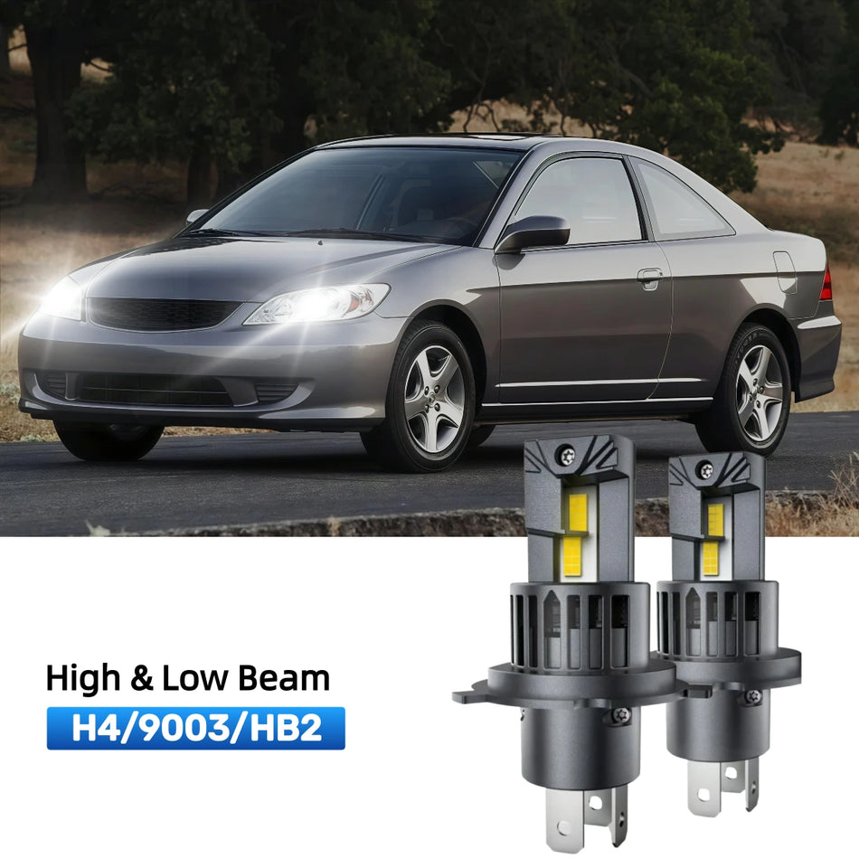 Fit for 2002-2003 Honda Civic H4 LED Headlight Bulbs | Clearer and Safer