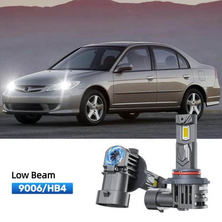 RIMTHIN 9006 LED Low Beam Bulbs Fit for 2004 Honda Civic