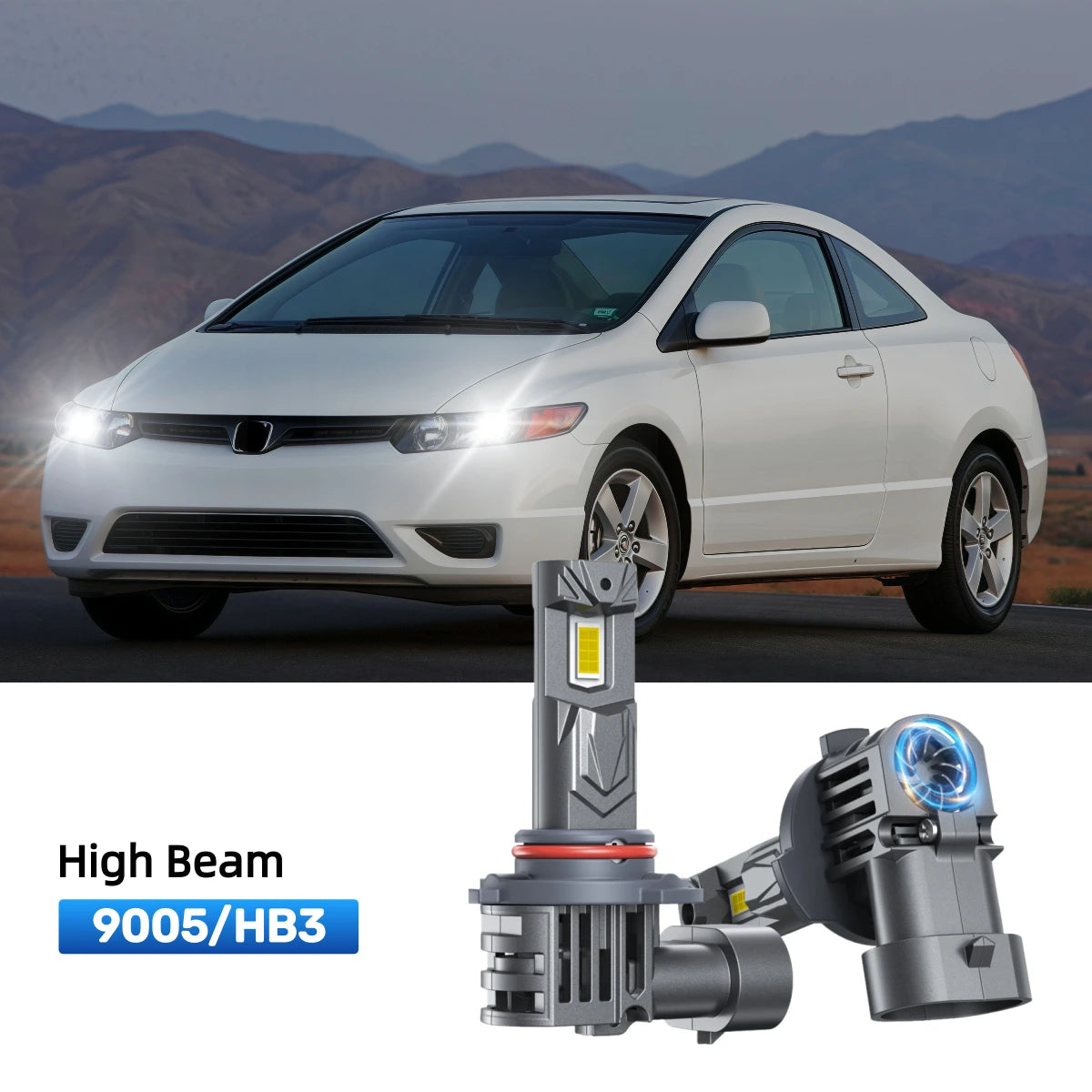 RIMTHIN 9005 LED High Beam Bulbs Fit for 2005 Honda Civic