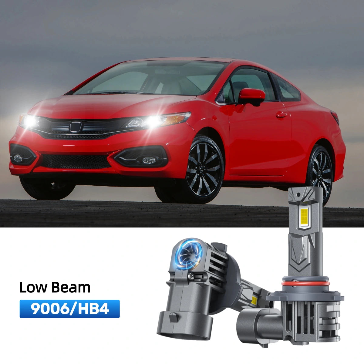 RIMTHIN 9006 LED Low Beam Bulbs Fit for 2014-2015 Honda Civic
