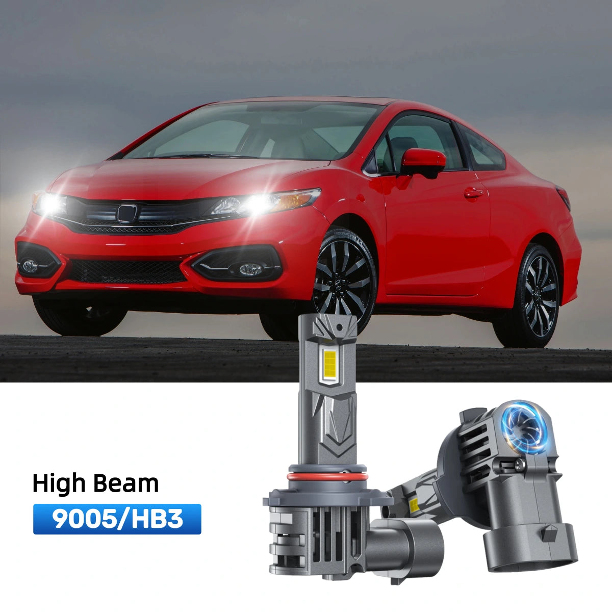RIMTHIN 9005 LED High Beam Bulbs Fit for 2014-2015 Honda Civic