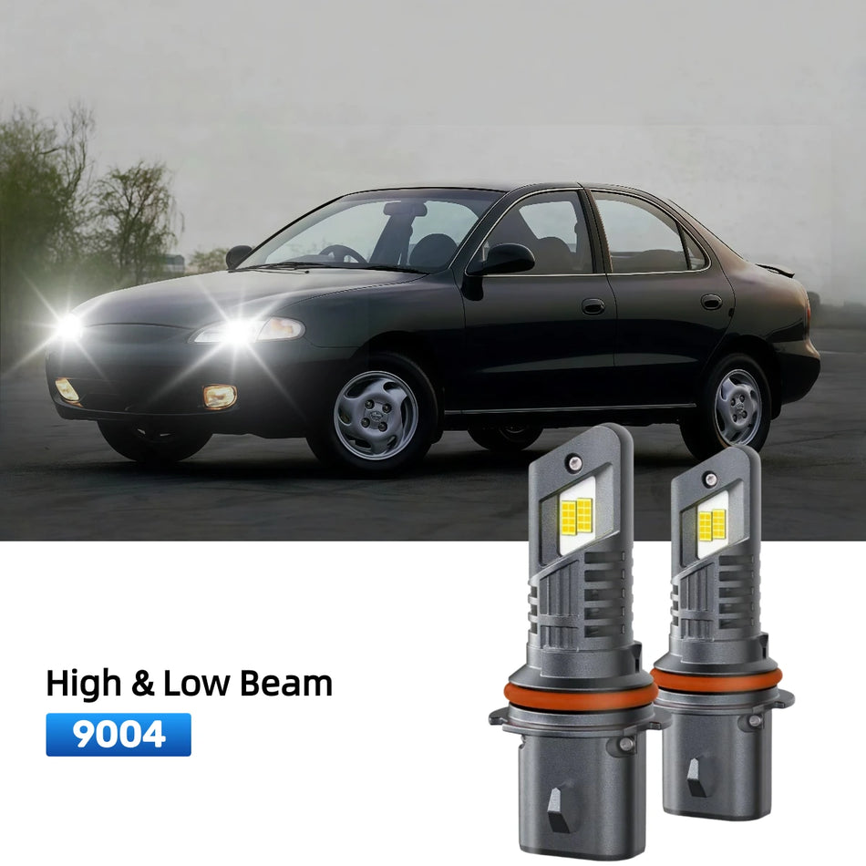 Fit for 1992-1995 Hyundai Elantra 9004 LED Headlight Bulbs | Plug and Play