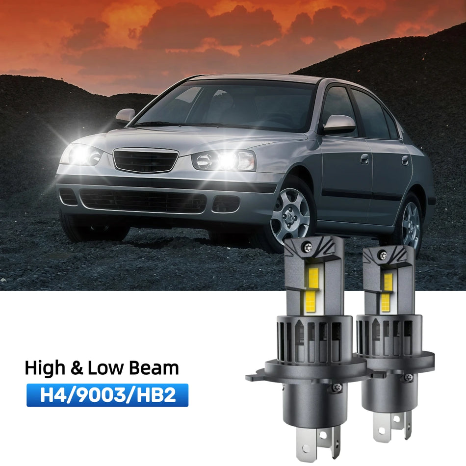 Fit for 1999-2000 Hyundai Elantra H4 LED Headlight Bulbs | Plug and Play