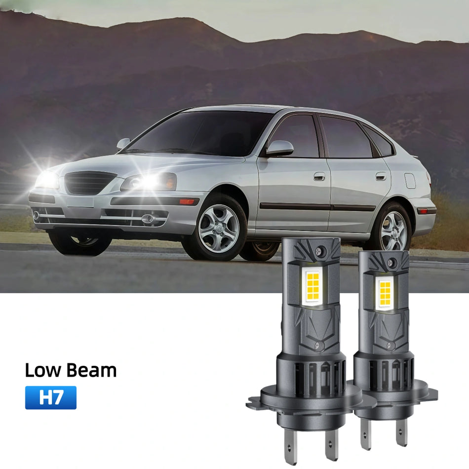 Fit for 2004-2006 Hyundai Elantra H7 H1 LED Headlight Bulbs | Plug and Play