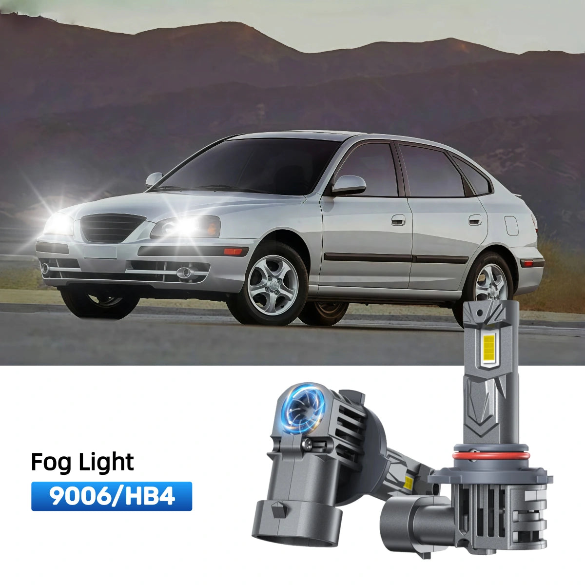 RIMTHIN 9006 LED Fog Light Bulbs Fit for 2004-2006 Hyundai Elantra