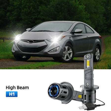 RIMTHIN H1 LED High Beam Bulbs Fit for 2013 Hyundai Elantra Coupe