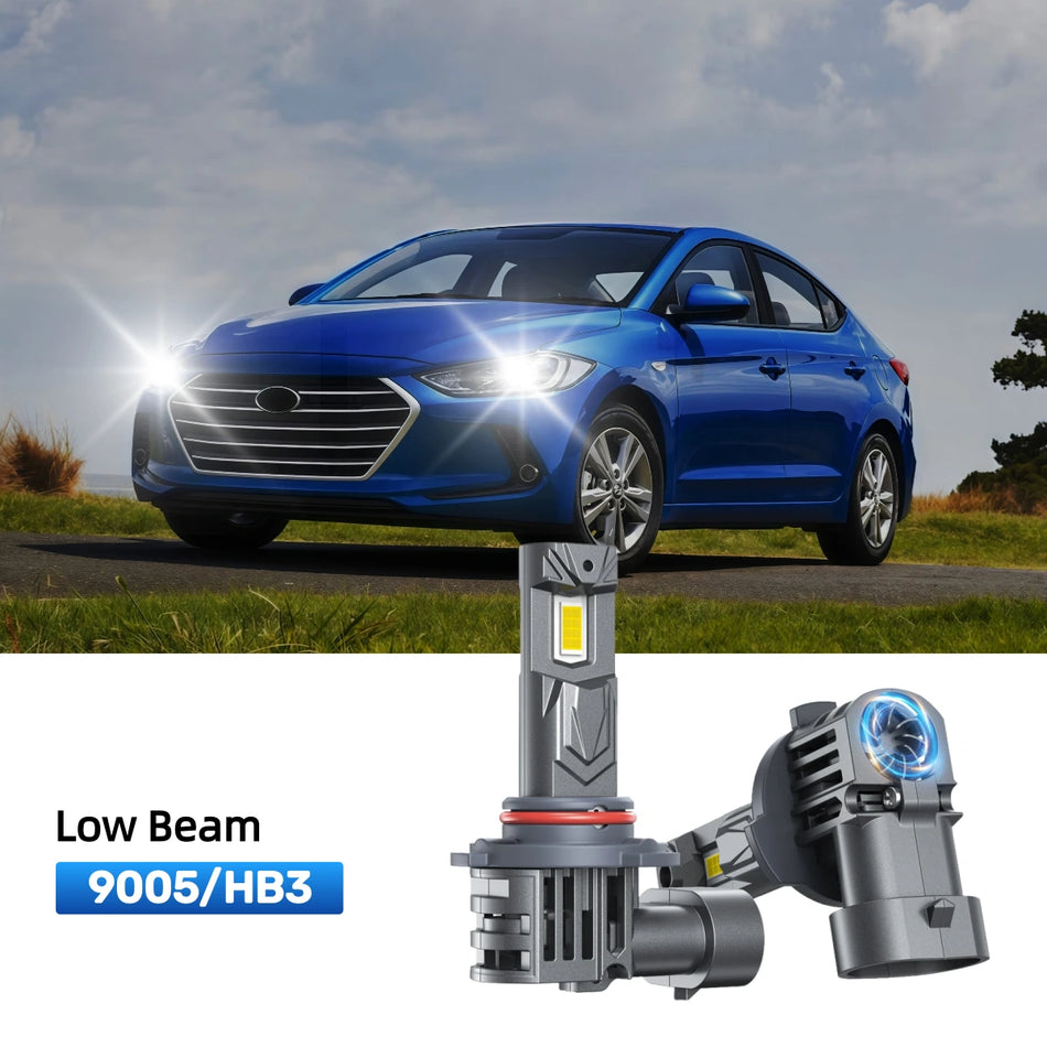 Fit for 2017-2018 Hyundai Elantra 9005 H7 LED Headlight Bulbs | Plug and Play