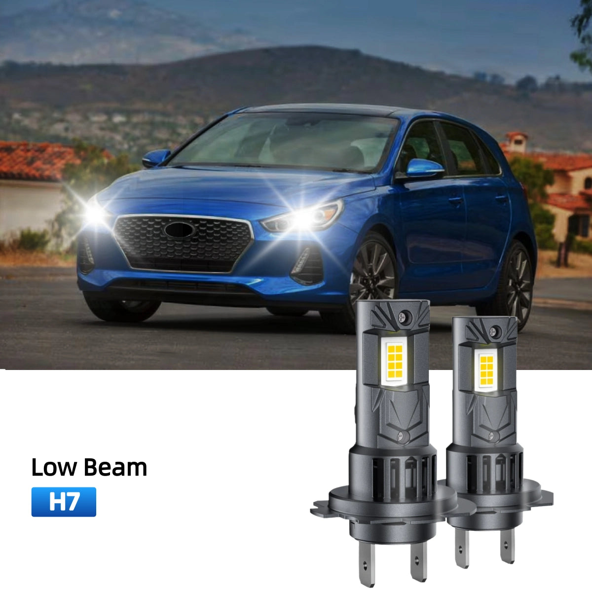 RIMTHIN H7 LED Low Beam Bulbs Fit for 2018-2020 Hyundai Elantra GT 