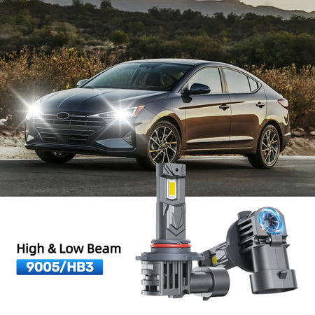 RIMTHIN 9005 LED High & Low Beam Bulbs Fit for 2019-2020 Hyundai Elantra