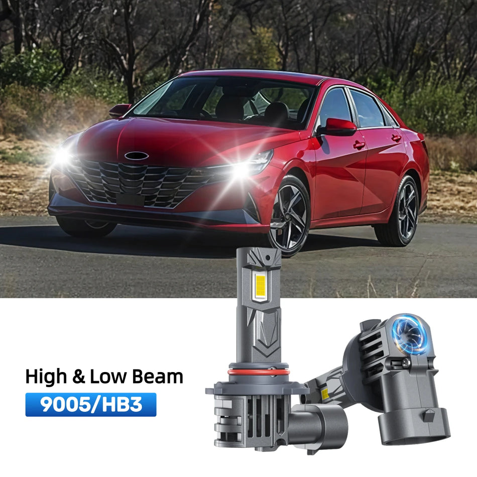 Fit for 2021-2023 Hyundai Elantra 9005 LED Headlight Bulbs | Plug and Play