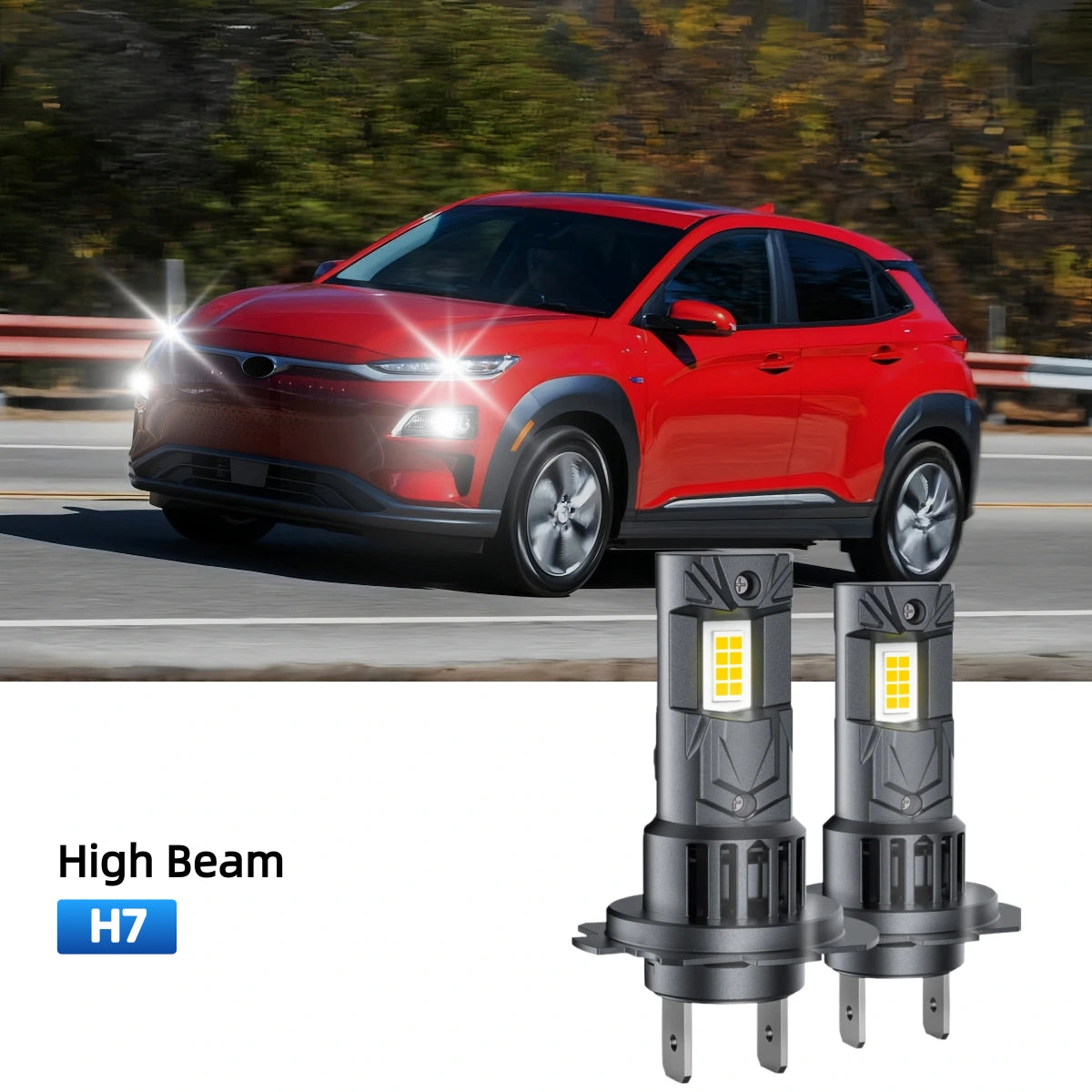 RIMTHIN H7 LED High Beam Bulbs Fit for 2020-2021 Hyundai Kona Electric
