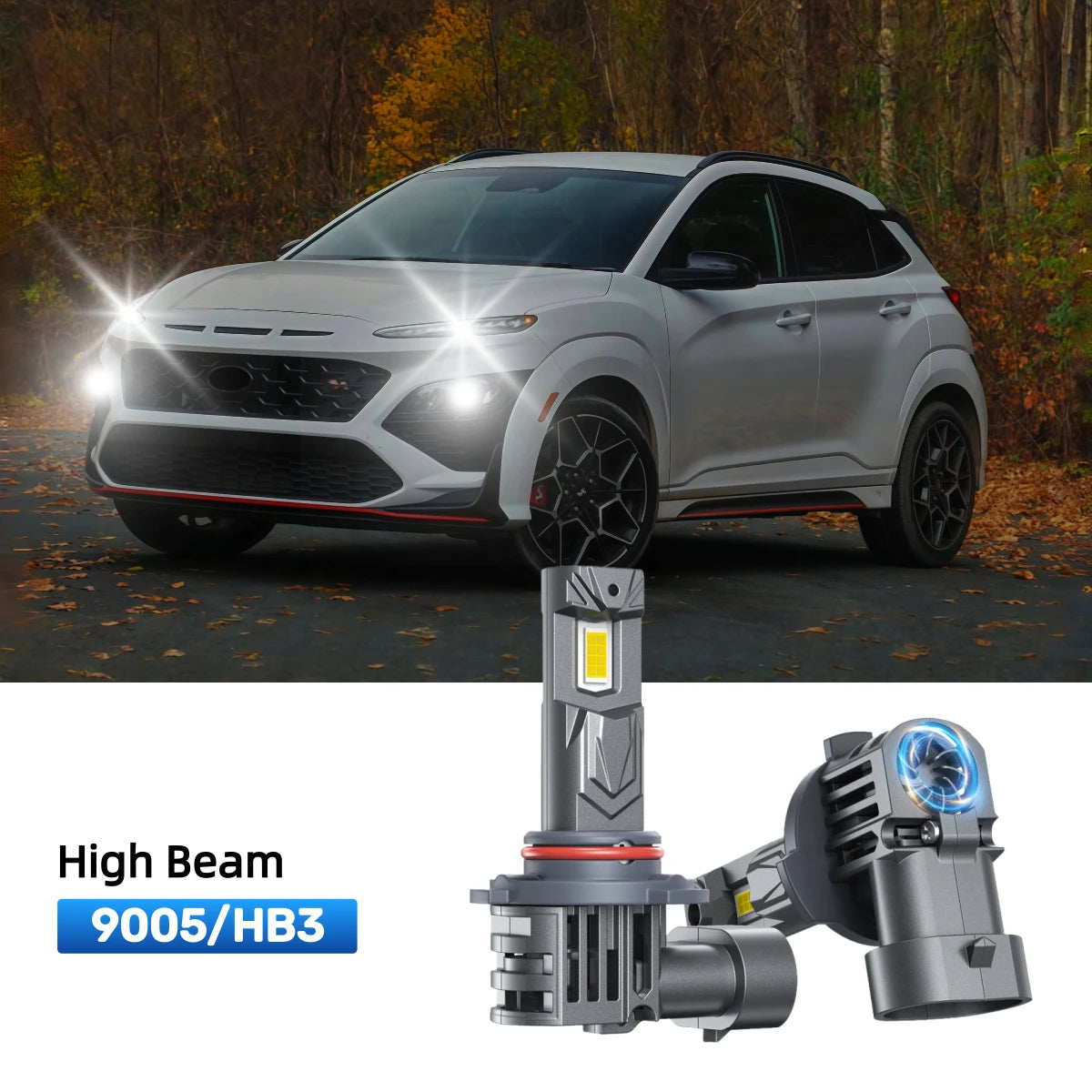 RIMTHIN 9005 LED High Beam Bulbs Fit for 2022 Hyundai Kona Electric