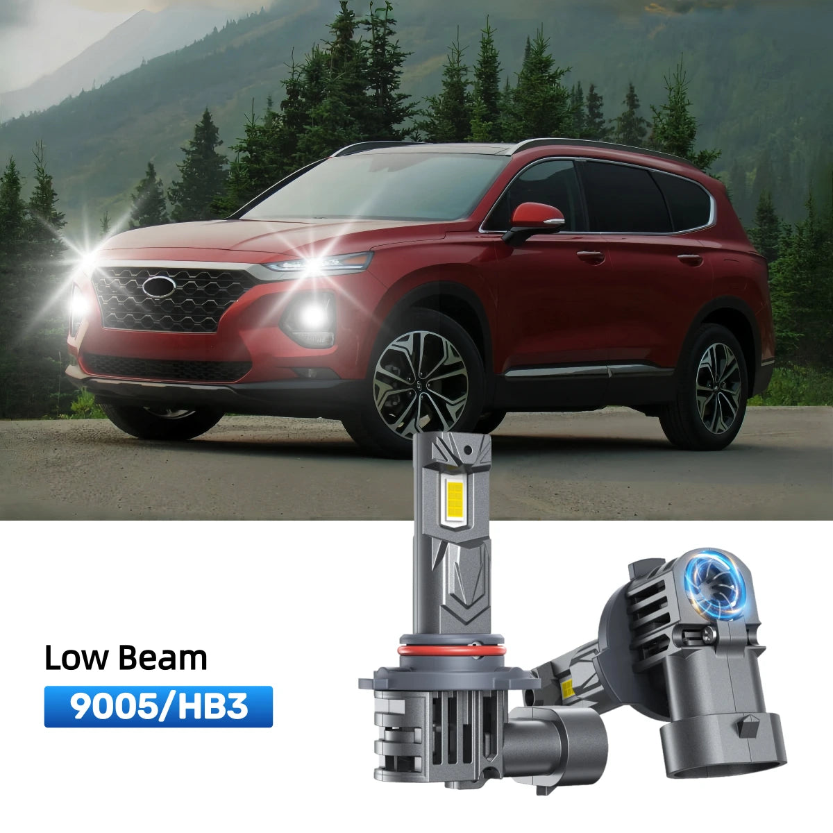 RIMTHIN 9005 LED Low Beam Bulbs Fit for 2019-2020 Hyundai Santa Fe