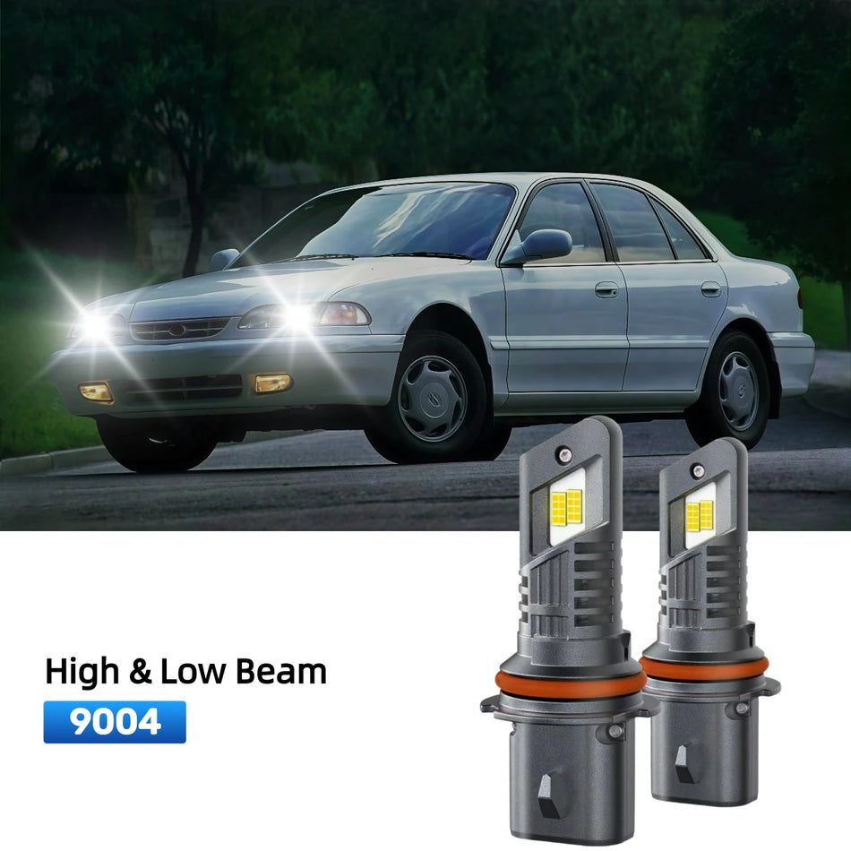 Fit for 1989-1994 Hyundai Sonata 9004 LED Headlight Bulbs | Plug and Play