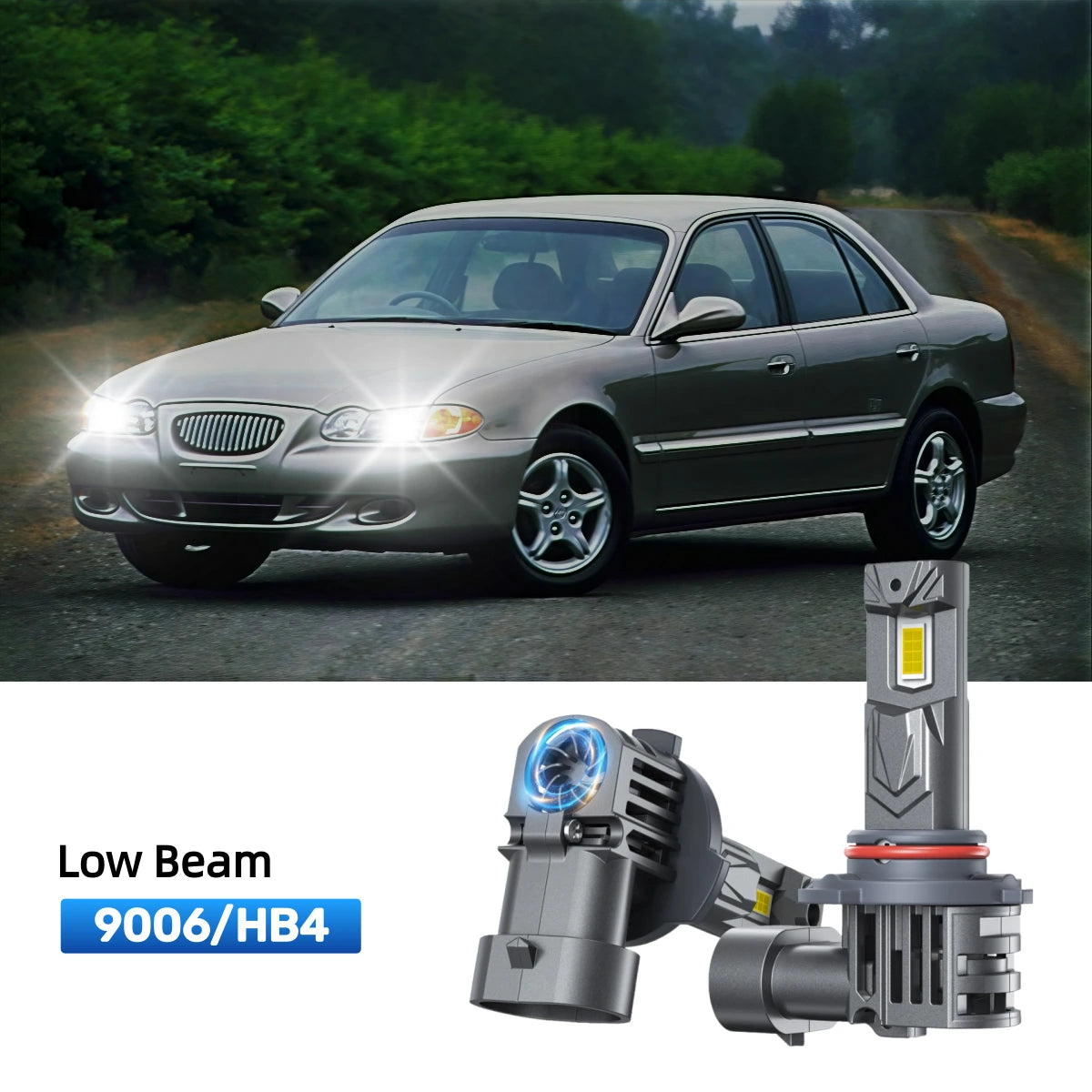 RIMTHIN 9006 LED Low Beam Bulbs Fit for 1995-1996 Hyundai Sonata