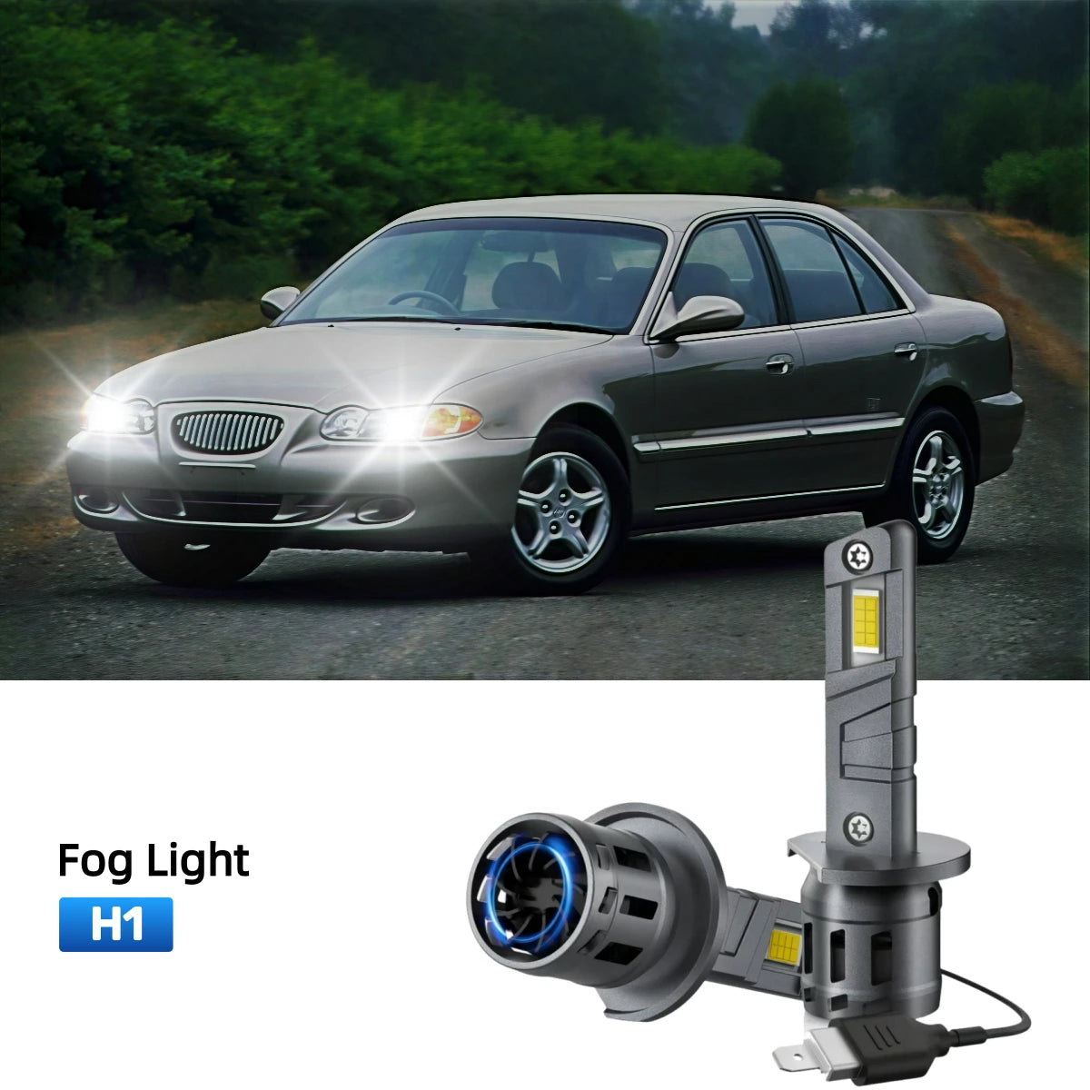 RIMTHIN H1 LED Fog Light Bulbs Fit for 1997-1998 Hyundai Sonata